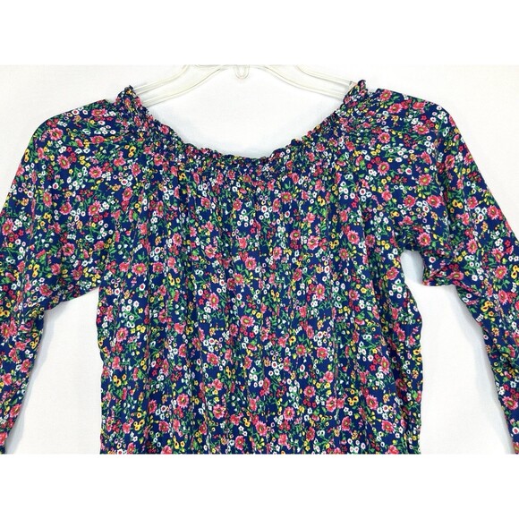 Polo Ralph Lauren Romper Floral Bell Sleeve Ruffle Size Small Festival - Picture 6 of 10